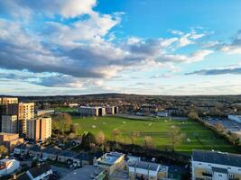 Aerial View of Central Watford City of England United Kingdom. March 3rd, 2024 photo