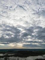 High Angle View of Central Hatfield City Hertfordshire of England, Great Britain. March 9th, 2024 photo