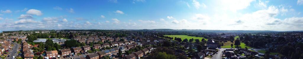 Aerial Panoramic View of East Luton City of England UK. August 17th, 2023 photo