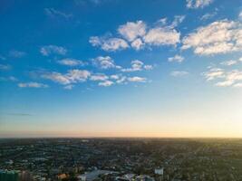 High Angle View of Buildings at City Centre and Downtown of Luton, England United Kingdom. Dec 1st, 2023 photo