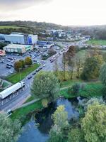 Aerial View of Central Hemel Hempstead City of England UK. November 5th, 2023 photo