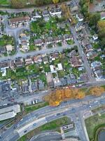Aerial View of Central Hemel Hempstead City of England UK. November 5th, 2023 photo