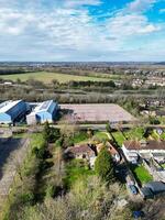 High Angle View of Central Hatfield City of England, Great Britain. March 9th, 2024 photo