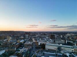 High Angle View of Buildings at City Centre and Downtown of Luton, England United Kingdom. Dec 1st, 2023 photo