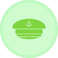 Captain hat Multicolor Circle Icon vector