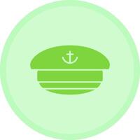 Captain hat Multicolor Circle Icon vector