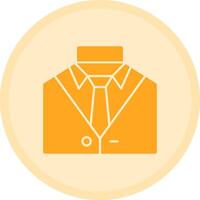 Suit and tie representing professional attire Multicolor Circle Icon vector