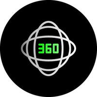Impact 360 Dual Gradient Circle Icon vector