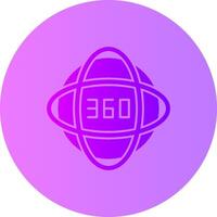 impacto 360 degradado circulo icono vector