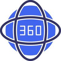 Impact 360 Solid Two Color Icon vector