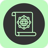 Unity Quest Linear Round Icon vector
