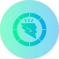 Spark Sphere Gradient Circle Icon vector