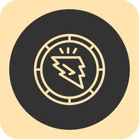 Spark Sphere Linear Round Icon vector