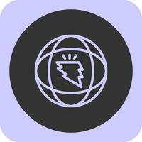 Swift Surge Linear Round Icon vector