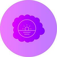 DreamScape Gradient Circle Icon vector