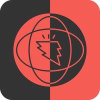 Swift Surge Red Inverse Icon vector