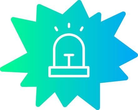 Faro Estallar sólido multi degradado icono vector