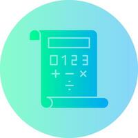 Quest Quotient Gradient Circle Icon vector