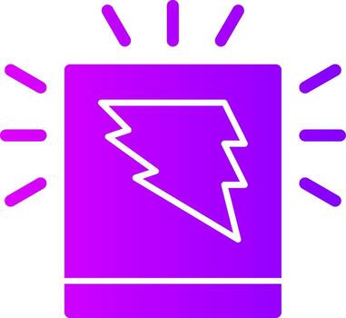 Chispa - chispear paso sólido multi degradado icono vector