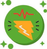 Power Pulse Tailed Color Icon vector