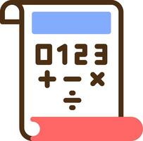 Quest Quotient Color Filled Icon vector