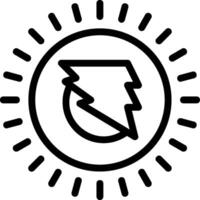 Spark Surge Line Icon vector