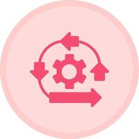 Shift Sprint Multicolor Circle Icon vector