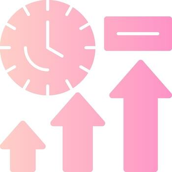 Thrive Trail Solid Multi Gradient Icon vector