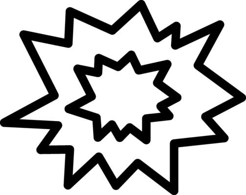 Bold Burst Line Icon