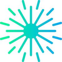 Spark Soar Solid Multi Gradient Icon vector
