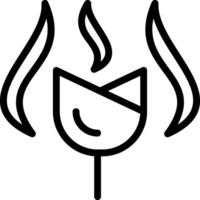 Blaze Bloom Line Icon vector