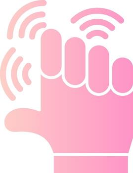 Empower Echo Solid Multi Gradient Icon vector