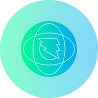 Swift Surge Gradient Circle Icon vector