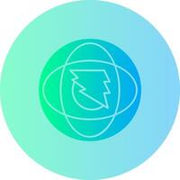 Swift Surge Gradient Circle Icon vector