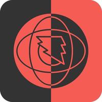 Swift Surge Red Inverse Icon vector