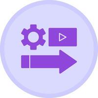 Shift Stream Multicolor Circle Icon vector
