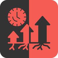 Thrive Trails Red Inverse Icon vector