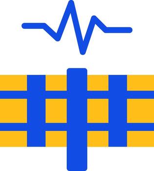 Spark Spire Flat Two color Icon vector