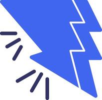 Bold Bolt Solid Two Color Icon vector