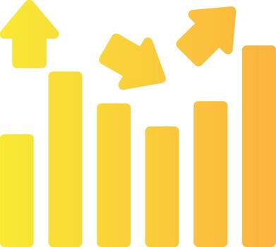 Thrive Thrust Solid Multi Gradient Icon vector
