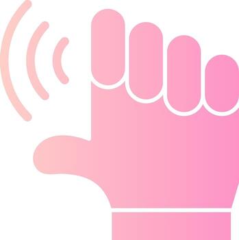 Empower Echo Solid Multi Gradient Icon vector