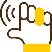 Empower Echo Yellow Lieanr Circle Icon vector