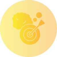 Dream Dart Gradient Circle Icon vector