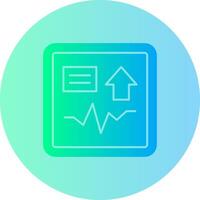 Shift Spark Gradient Circle Icon vector