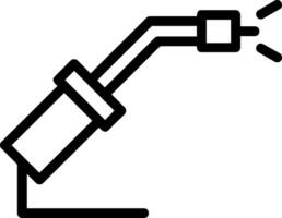 Welding Torch Line Icon vector