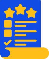 Quality Control Flat Two color Icon vector