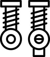 Machine Parts Line Icon vector