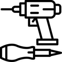 Assembly Tools Line Icon vector