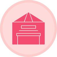 Warehouse Multicolor Circle Icon vector