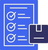 Inspection Solid Two Color Icon vector
